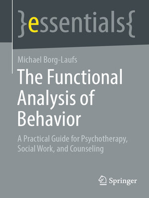 cover image of The Functional Analysis of Behavior